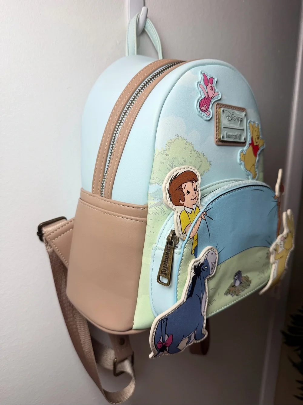 Loungefly Disney Winnie the Pooh Pastel Blue & Mint Mini Backpack